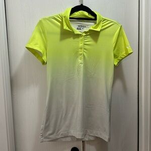 Nike golf women’s polo in ombré neon yellow